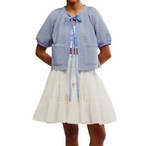 NEW FREE PEOPLE tropic sweatshirt in blue